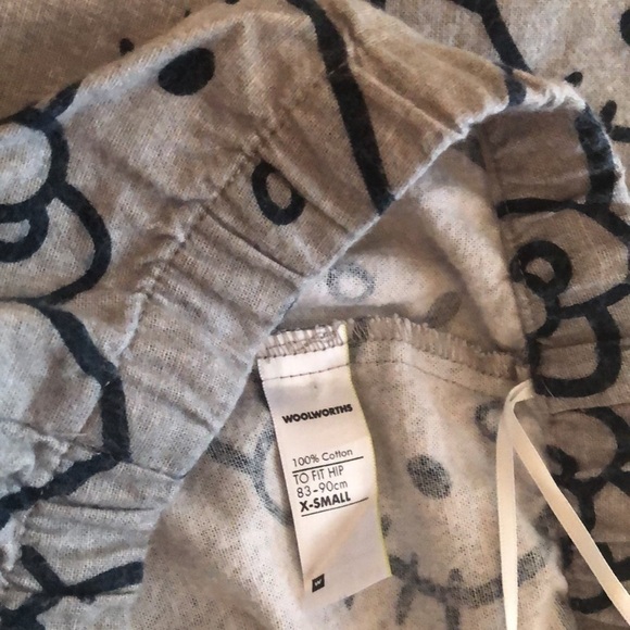 Vintage Hello Kitty Sanrio Woolworths pajama set women’s size X small - Picture 5 of 6